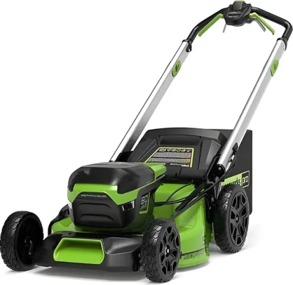 Greenworks GD60LM51SP černá / Aku sekačka na trávu s pojezdem / 60V / záběr 51 cm / koš 55 l / bez aku a nabíječky (2514307)