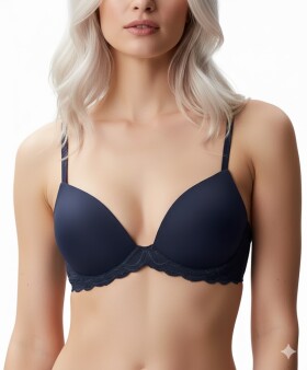 Dámská podprsenka Calvin Klein QF8122 LIFT DEMI modrá