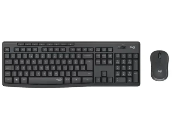 Logitech MK295 Silent US graphite / Bezdrátová sada klávesnice a myši / US verze (920-009800)