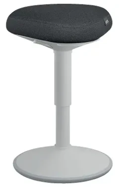 Leitz Ergo světle šedá / Balanční stolička / pneumatické nastavení výšky 47-64 cm / nosnost 110 kg (65440085)