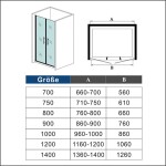 H K - Sprchové dveře MELODY D2 85 dvoukřídlé 81-85 x 195, čiré sklo SE- MELODYD285