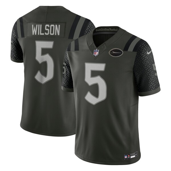 Nike Pánský dres New York Jets NFL Garrett Wilson #5 Rivalries Limited Gotham Green Velikost: 2XL