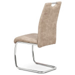 Jídelní židle, béžová, látka, HC-483 CRM3