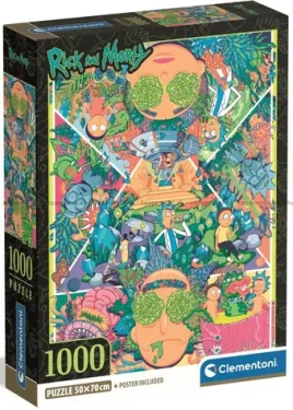 CLEMENTONI Puzzle Rick Morty: Psychedelická koláž