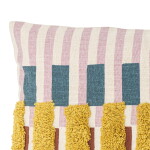 Bloomingville Dekorativní polštář Lane Rose Graphic, multi barva, textil
