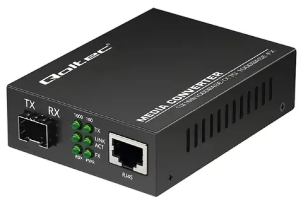 Mediakonvertor Ethernet RJ45-SFP 1000 Mbps / Mediakonvertor / 1x RJ-45 / 1x SFP / 5V (52295)