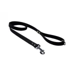 Huhubamboo Popruhové vodítko černá / Vodítko pro psy / 150cm (352785)