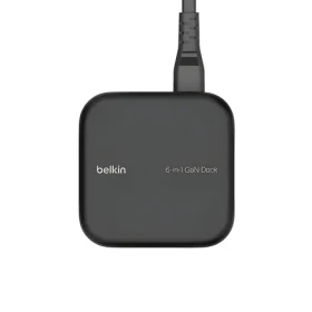 Belkin CONNECT INC018vfBK USB-C 6v1 Core GaN černá / USB-C hub / 130W GaN / 96W PD (INC018VFBK)