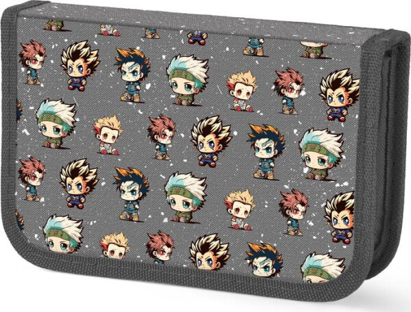 Penál 1P nevybavený Anime mascots 2 chl.
