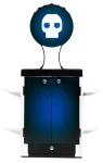 Numskull Gaming Locker černá/modrá/bílá / Stojan na hry pro PS5 (5056280422501)
