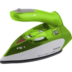 SENCOR SSI 1050GR zelená / Cestovní napařovací žehlička / 1100 W / 75 ml / duální napětí 120V 240V (8590669311545)
