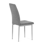Jídelní židle, šedá, látka, DCL-379 GREY2