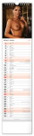 Nástěnný kalendář vázankový/kravata 2026 NOTIQUE - Spicy Girls, 12 x 48 cm