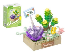 Stavebnice mini Květinové aranžmá sukulentů 232 dílků