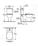 GROHE - Bau Ceramic WC kombi set s nádržkou a sedátkem softclose, rimless, alpská bílá 39346000
