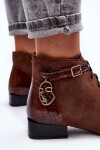 Dámské kožené kozačky Maciejka 5743A-02 Hnědá 36