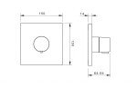 HANSA - Living Termostatická sprchová baterie pod omítku, chrom 81129573