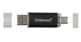 Intenso Twist Line 256 GB antracitová / USB flash disk / 2 ks / USB-A + USB-C / USB 3.2 Gen 1 / 70 MB/s (3539492)