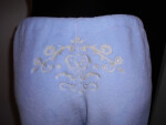 Dámské domácí kalhoty výšivkou Vestis světle modrá
