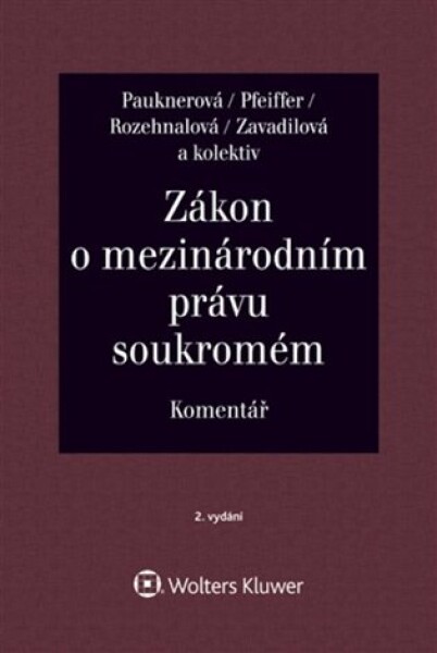 Zákon o mezinárodním právu soukromém Komentář