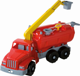 Androni Giant Trucks vůz plošinou funkční stříkačkou délka 74 cm,