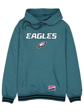 New Era Pánská mikina Philadelphia Eagles NFL Felt Logo Throwback Hoodie Velikost: M