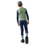 Dětské merino triko dlouhý rukáv SMARTWOOL Kids' Classic Merino Blend Base Layer Cr, Green Tea velikost: XS