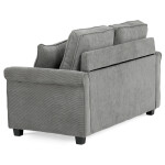 Dvoumístná pohovka, šedá, manšestrová látka, ASB-4170 GREY2