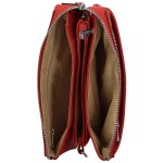 Luxusní dámská malá crossbody kabelka Katana Isadora, červená