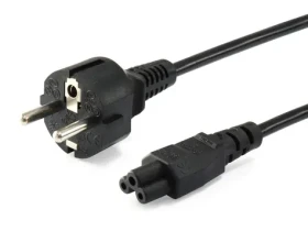 Equip CEE 7/7 - C5 černý (112151) / Napájecí kabel / 3 m / 250 V / 2,5 A (112151)