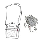 Taška přes rameno Reisenthel Allrounder Cross Rhombus midnight gold