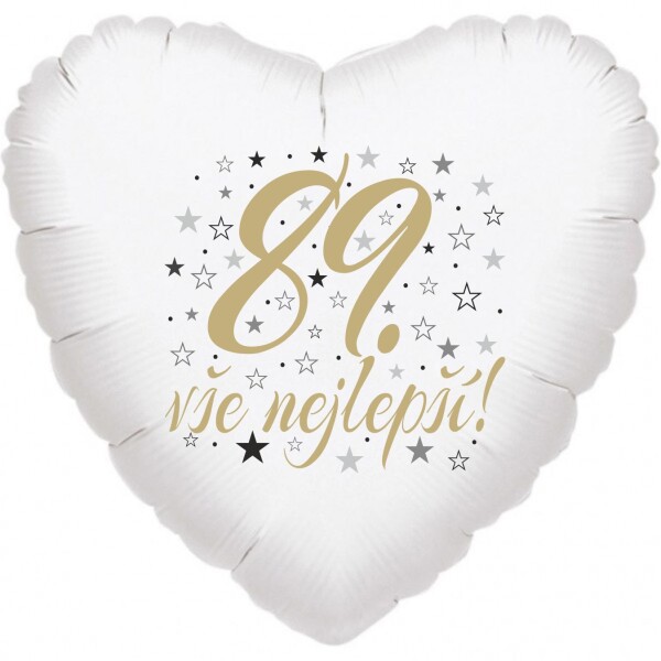 89. narozeniny balónek srdce Balonky.cz 89. narozeniny balónek srdce Balonky.cz