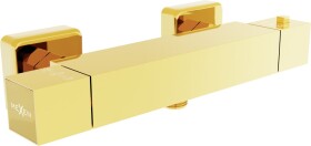 MEXEN - Cube termostatická sprchová baterie gold 77200-50