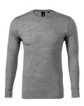 Merino Rise LS triko pánské tmavě šedý melír 2XL