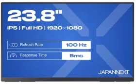 23,8" Japannext JN-MD-IPS238F-C6 černá / Přenosný monitor / IPS / FHD 1920 x 1080 / 100Hz / FreeSync (JN-MD-IPS238F-C6)