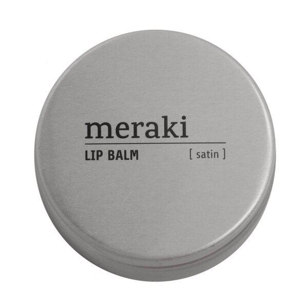 Meraki Přírodní balzám na rty Satin 20 ml, stříbrná barva, kov