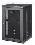 StarTech Nástěnný rozvaděč 18U černá / Nástěnný rozvaděč / 19" / Šířka 610 mm / Hloubka 551 mm / nosnost 90 kg (RK1820WALHM)