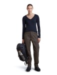 ICEBREAKER Wmns Merino 260 Tech LS V Neck, Midnight Navy (vzorek) velikost: S