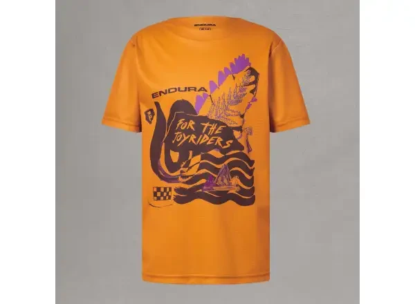Endura SingleTrack Core dětský dres krátký rukáv Orange vel. 13-14