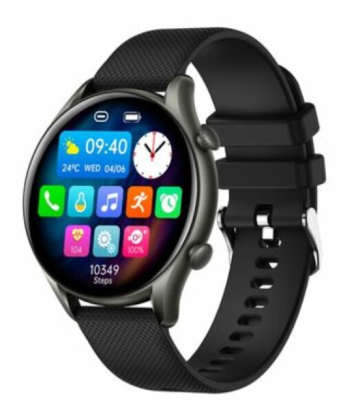 MyPhone Watch EL černá / 1.32" IPS / 360 x 360 / BT 5.0 / IP67 (5902983622468)