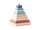 CUBIKA Pastel 15849 Barevná pyramida - dřevěná skládačka