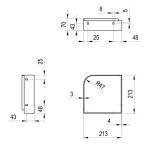 RAVAK - Yard Konzole pro umývátko Yard 280 C, nerez X01784