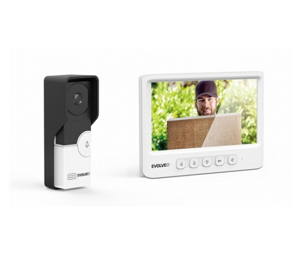 EVOLVEO DoorPhone IK06, set video dveřního telefonu s pamětí a barevným displejem EDF_546466