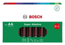 Bosch LR6SA10B/00 Super Alkaline / Baterie / AA (LR6) / Alkalická / 1,5 V / 10 ks (444215,00)
