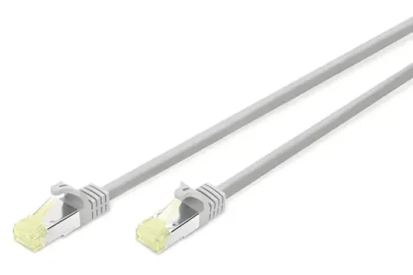 Digitus Cat 6A S/FTP šedý 5m / Patch kabel / LSZH / AWG 26/7 / PoE+ (DK-1644-A-050CL)