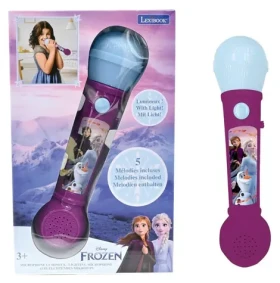 LEXIBOOK Svítící mikrofon Frozen s melodiemi