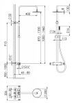 STEINBERG - 250 Sprchový set s termostatem, průměr 20 cm, matná černá 250 2721 S