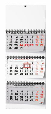 Tříměsíční skládaný kalendář 2026 - nástěnný kalendář