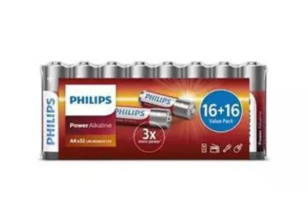 Philips LR6P32FV/10 / Baterie / Power Alkaline / AA / 32 ks (8712581680565)