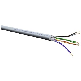 Roline 21.15.0119 ethernetový síťový kabel CAT 5e F/UTP šedá 100 m - Roline 21.15.0119 Kabel FTP kulatý, kat. 5e, 100m, lanko